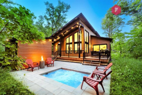 Le Céleste de Portneuf - Hot tub in the forest